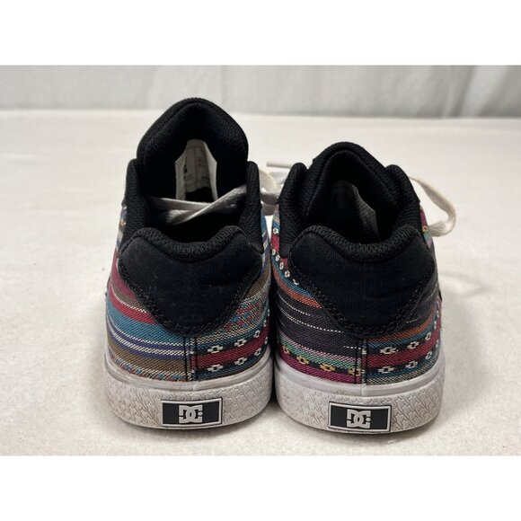 DC Shoes Women’s Chelsea Skate Sneakers Black Aztec Pattern Size 6.5 - Picture 4 of 11